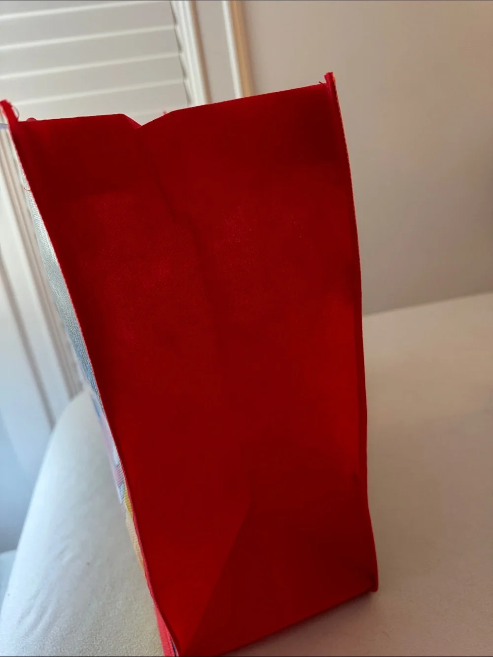 Superman Red & Blue Graphic Tote Bag
